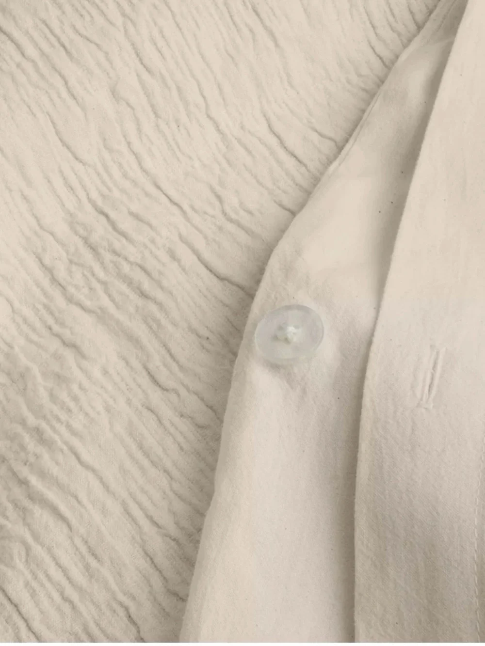 Oake Layered Horizons 3 Pc  Full / Queen Natural Cotton Duvet Set - MSRP $250